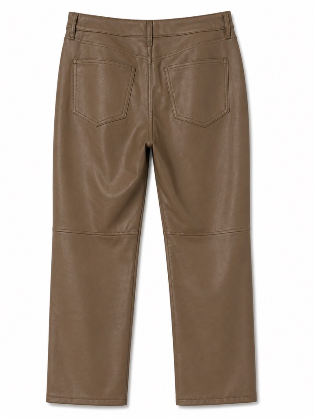 ✨ GAP High-Rise Vegan Leather Slim Pants – Camel | Size 12 ✨ - Picture 3 of 11
